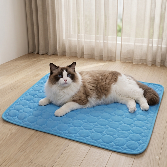 Protege a tu gato del calor extremo con la alfombrilla Zarpa™.