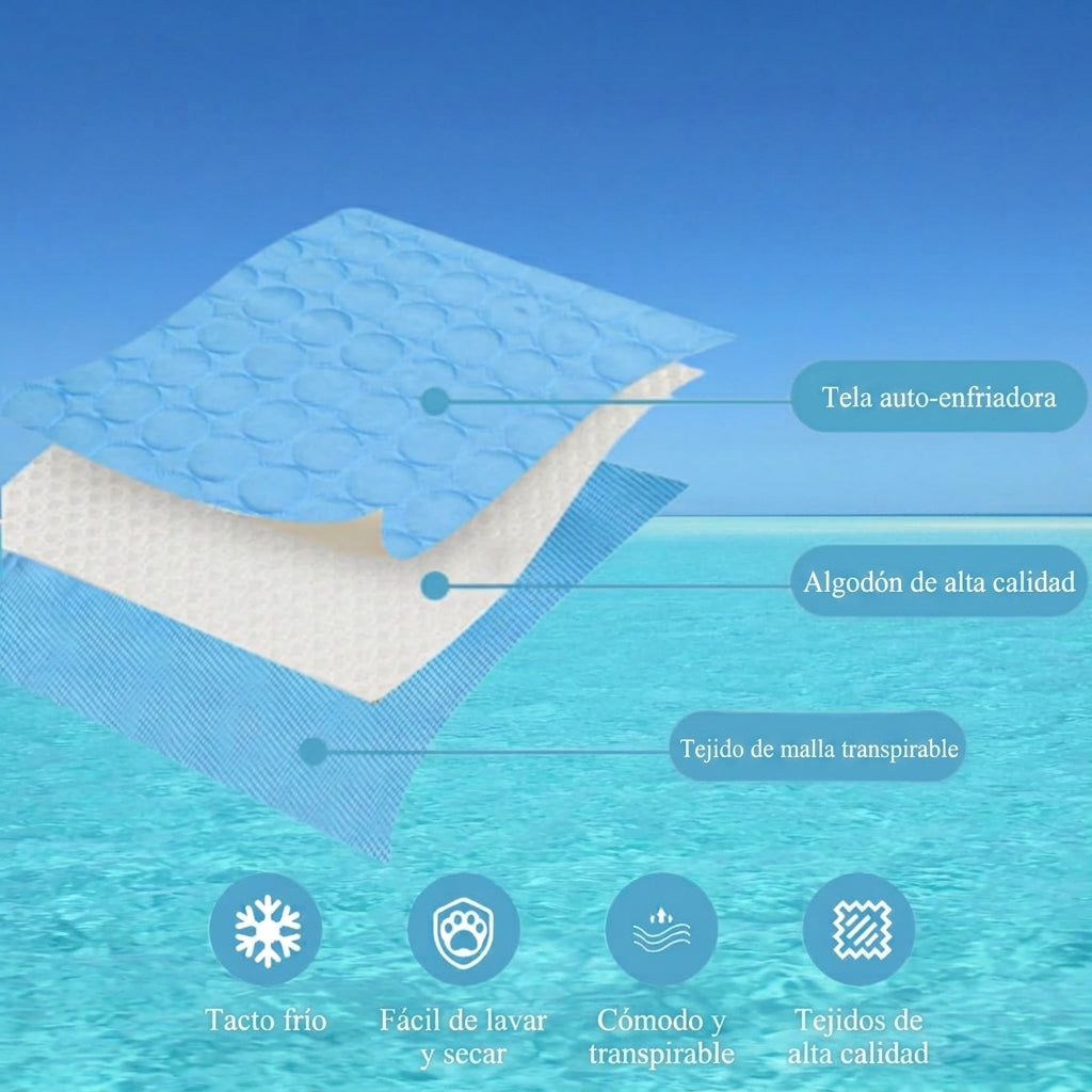 Protege a tu gato del calor extremo con la alfombrilla Zarpa™.